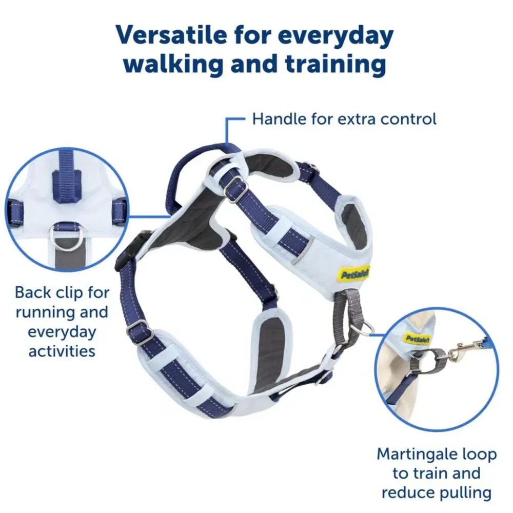 PetSafe Easy Walk Comfort Reflective No Pull Dog Harness Black M/L 24-34